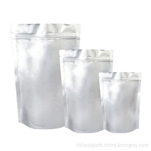 Custom printing aluminum foil stand up ziplock pounch